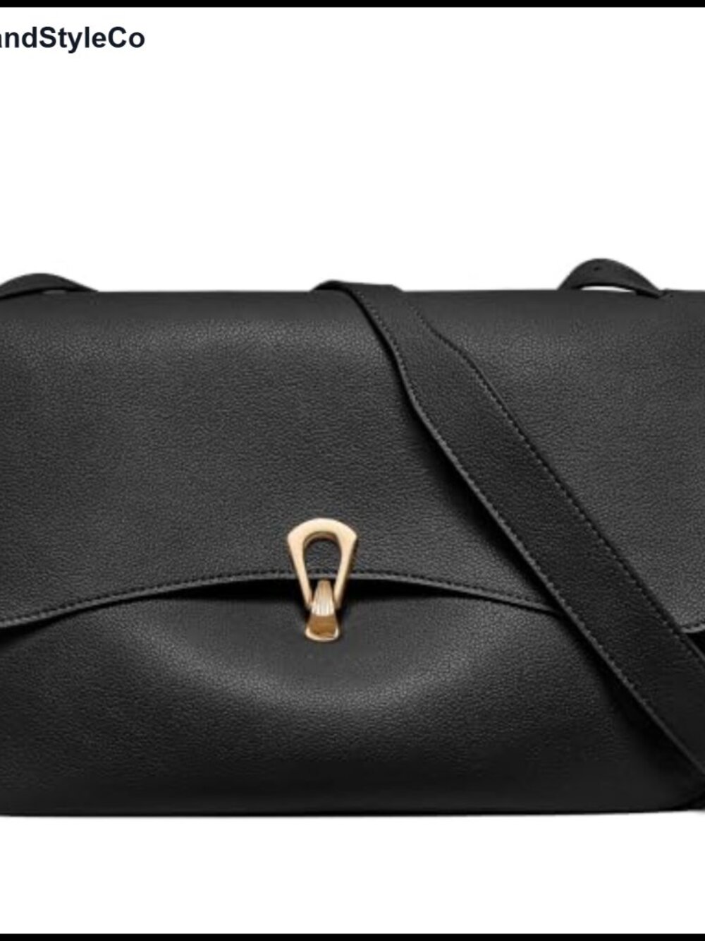 Pebble Leather Shoulder Bag Messenger Crossbody Adjustable Strap Work Tote